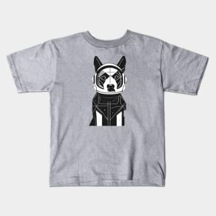 Space Dog in a Modern Suit Kids T-Shirt